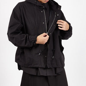 Hooded Short Trench Coat