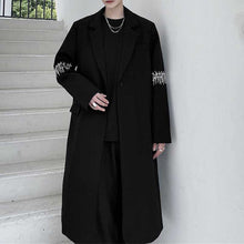 Load image into Gallery viewer, Dark Sleeve Embroidered Long Coat
