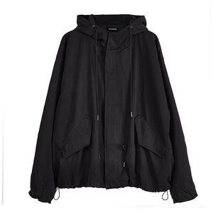 Hooded Short Trench Coat