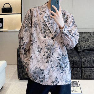 Floral Print Long-sleeve Shirt