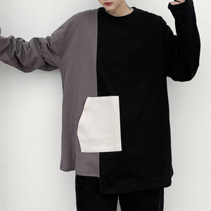 Color Block Casual Long Sleeve T-Shirt