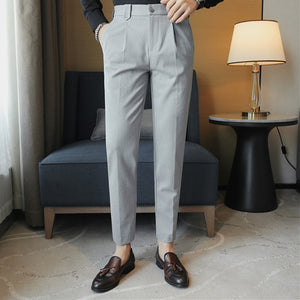 British Casual Slim Suit Pants