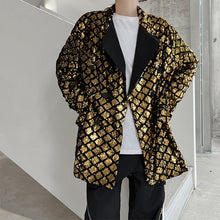 Load image into Gallery viewer, Double Breasted Sequined Lapel Jacket
