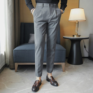 British Casual Slim Suit Pants