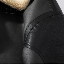 Load image into Gallery viewer, Fleece Thickened Stitching Integrated Lapel Jacket
