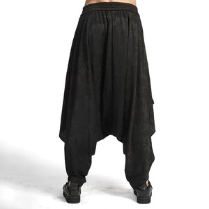 Asymmetric Baggy Drop Crotch Pants