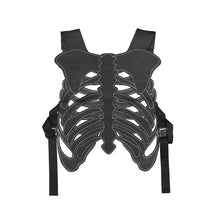 Load image into Gallery viewer, Embroidered Skeleton PU Leather Vest
