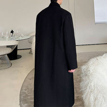 Load image into Gallery viewer, Dark Metal Buckle Lace-Up Mid-Length Coat
