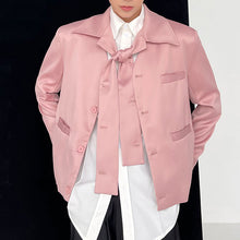 Load image into Gallery viewer, Elegant Satin Collar Detachable Blazer
