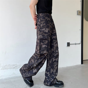 Camouflage Wide Leg Loose Pants