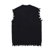 Load image into Gallery viewer, Dark Figure Jacquard Knit Tassel Sweater Vest
