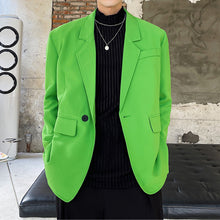 Load image into Gallery viewer, Fluorescent Green Suit Jacket
