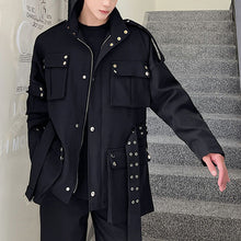 Load image into Gallery viewer, Black Rivet Cargo Jacket
