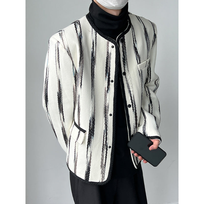 Colorblock Stripes Thin Jacket