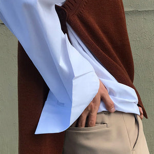 Basic Loose Long Sleeve Shirt