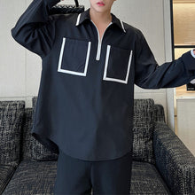 Load image into Gallery viewer, Half-Zip Square Pocket Pullover Shirt
