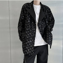 Load image into Gallery viewer, Double Breasted Sequined Lapel Jacket
