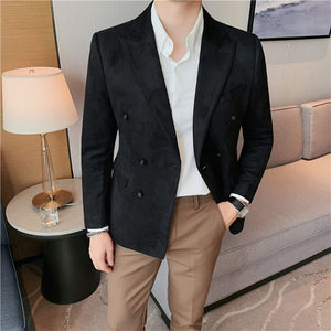 Double Breasted Casual Business Blazer