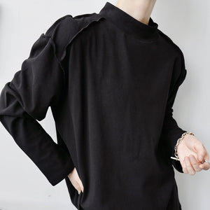 Dark Art Pullover Stand Collar Sweater