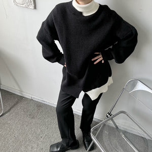 Irregular Patchwork Sweater