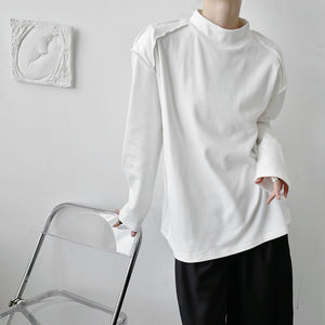 Dark Art Pullover Stand Collar Sweater