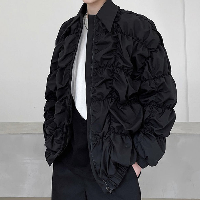 Elastic Pleated Jacket