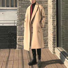 Load image into Gallery viewer, Black Mid-length Over-the-knee Thickened Coat
