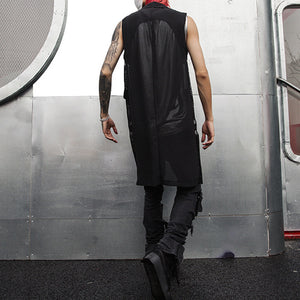 Mid-Length Mesh Sleeveless Vest