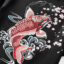 Load image into Gallery viewer, Fish Embroidery Loose Short Sleeve T-Shirt
