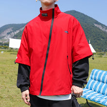 Load image into Gallery viewer, Outdoor Stand Collar Fake Two Piece Jacket
