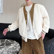 Load image into Gallery viewer, Embossed Button Baseball Jacket
