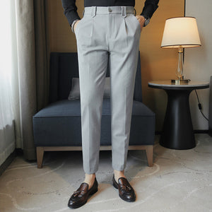 British Casual Slim Suit Pants