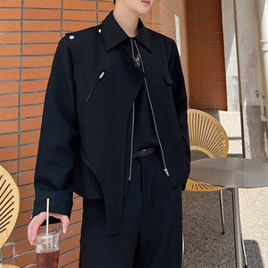 Fall Solid Color Simple Lapel Jacket