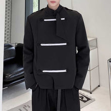 Load image into Gallery viewer, Double Breasted Stand Collar Cropped Jacket
