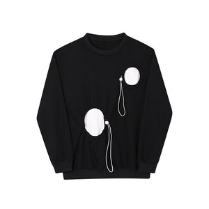 Contrast Crew Neck Long Sleeve Sweatshirt