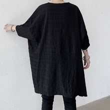 Load image into Gallery viewer, Crinkled Asymmetric Hem Loose T-Shirt
