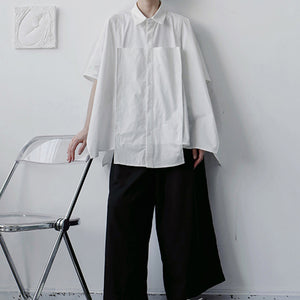 Irregular Loose Short Sleeve Shirt