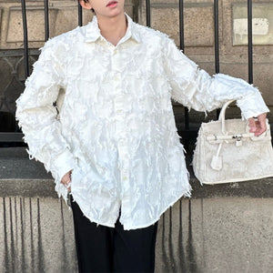 Frayed Long Sleeve Shirt