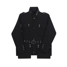 Load image into Gallery viewer, Black Rivet Cargo Jacket
