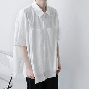 Irregular Loose Short Sleeve Shirt