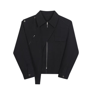 Fall Solid Color Simple Lapel Jacket