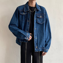 Load image into Gallery viewer, Asymmetric Shoulder Pad Cropped Jacket
