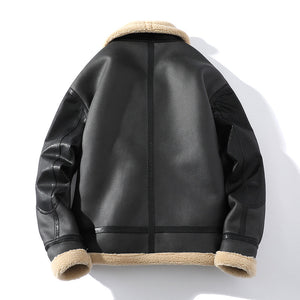 Fleece Thickened Stitching Integrated Lapel Jacket