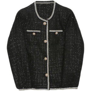 Collarless Woven Jacket