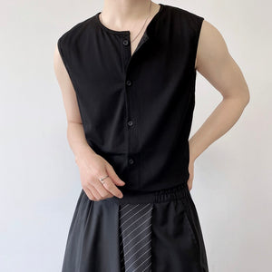 Cardigan Sleeveless T-shirt