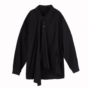 Asymmetric Men's Long-sleeved Shirt