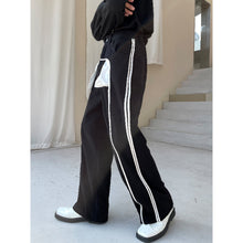 Load image into Gallery viewer, Black White Contrast Casual Pants
