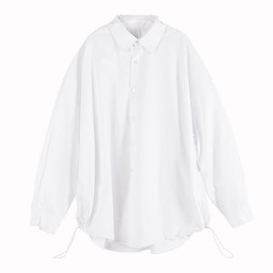 Bottom Drawstring Long Sleeve Shirt