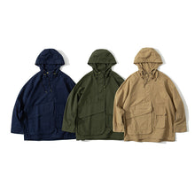 Load image into Gallery viewer, Multi-pocket Hooded Cargo Jacket
