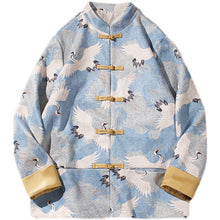 Load image into Gallery viewer, Crane Print Buckle Jacket Tang Suit
